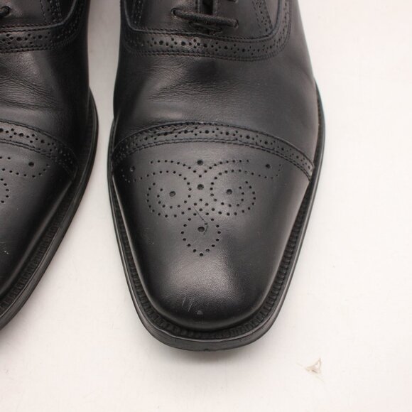 To Boot New York Italy Men’s Size 9.5 Cap-Toe Oxford Black Leather Dress Shoes main image 12